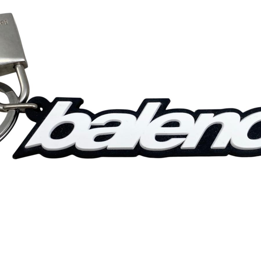 BALENCIAGA キーホルダー ブラック・ホワイト BALENCIAGA バレンシアガ キーリング KITチャーム 7934422AA8O8486