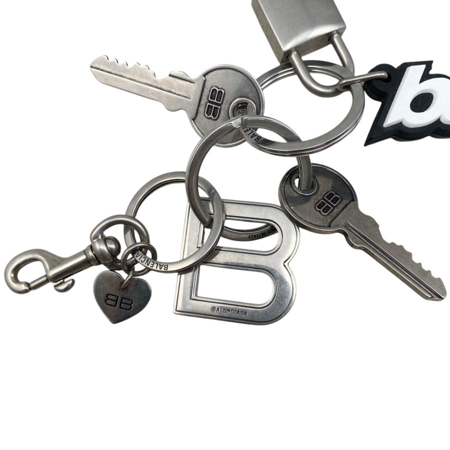 バレンシアガ ⭐︎キーリング 2024夏◇大人気！balenciaga KIT シルバー キーリング