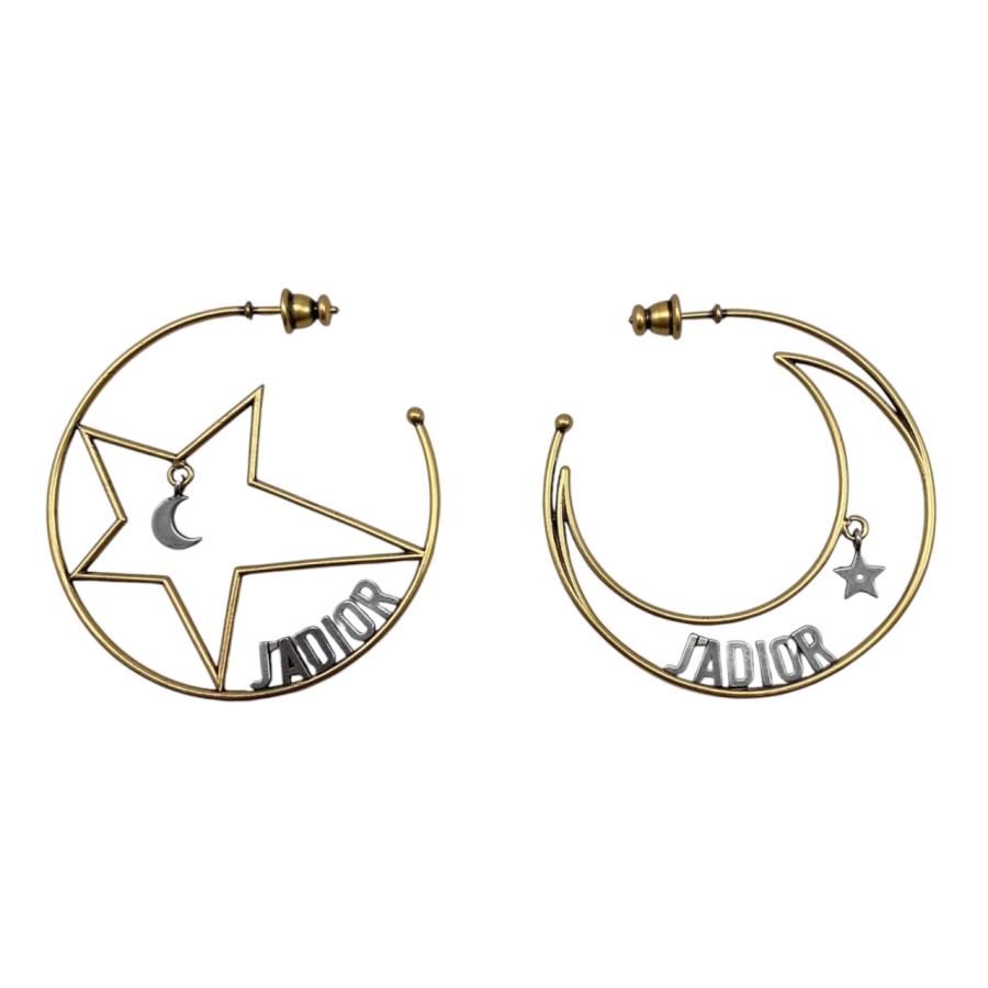 Dior ロゴ 星モチーフ ピアス ☆人気の星モチーフ☆【Dior】《CLAIR D LUNE》CDロゴ ピアス (Dior