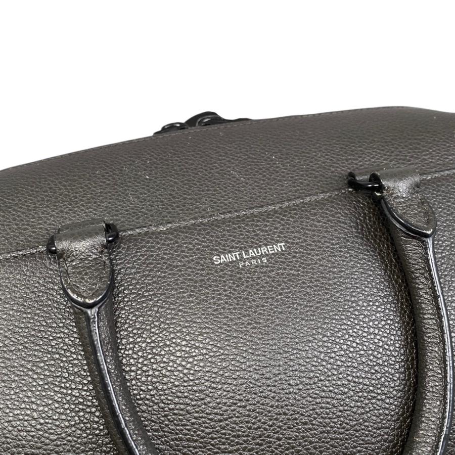 【良品】SAINT LAURENT ショルダーバッグ ベイビーダッフル グレー SAINT LAURENT サンローラン ベイビーダッフル 2way グレー ショルダー