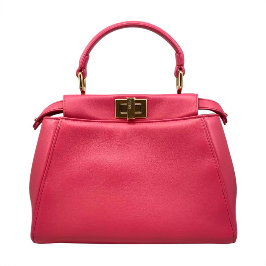 フェンディ FENDI ハンドバッグ ミニピーカブー 2WAY ショルダーバッグ ターンロック 8BN244 ピンク 楽天市場】フェンディ FENDI ピーカブー バッグ ショルダー 中古