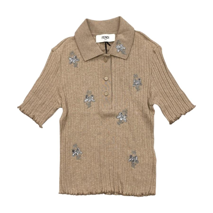 FENDI（フェンディ） 半袖ポロシャツニット セーター フローラル