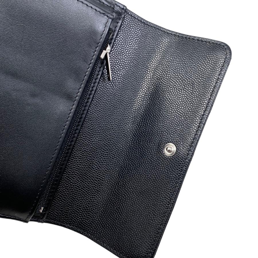 【星】2025新作　シャネル財布　マトラッセフラップウォレット　キャビアスキン 星】2025新作 シャネル財布 マトラッセフラップウォレット キャビアスキン