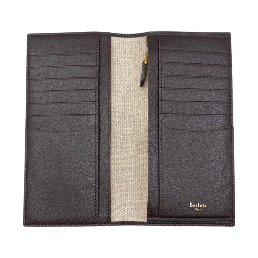 Berluti ベルルッティ 長財布 専用袋付き BERLUTI ベルルッティ ラウンドファスナー長財布 小銭入れ付き/ITAUBA