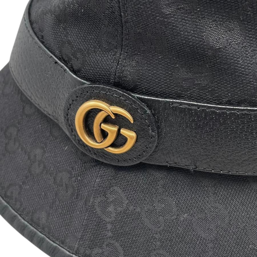 GUCCI（グッチ） 帽子 GGキャンバス バケットハット 576587 Lサイズ
