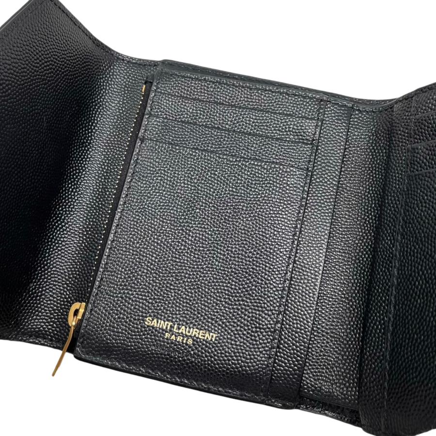 SAINT LAURENT サンローラン 3つ折り財布 モノグラム コンパクト