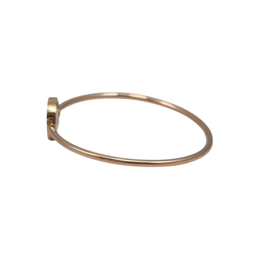 BVLGARI（ブルガリ） ブレスレット カーネリアン バングル Au750 ロゴ