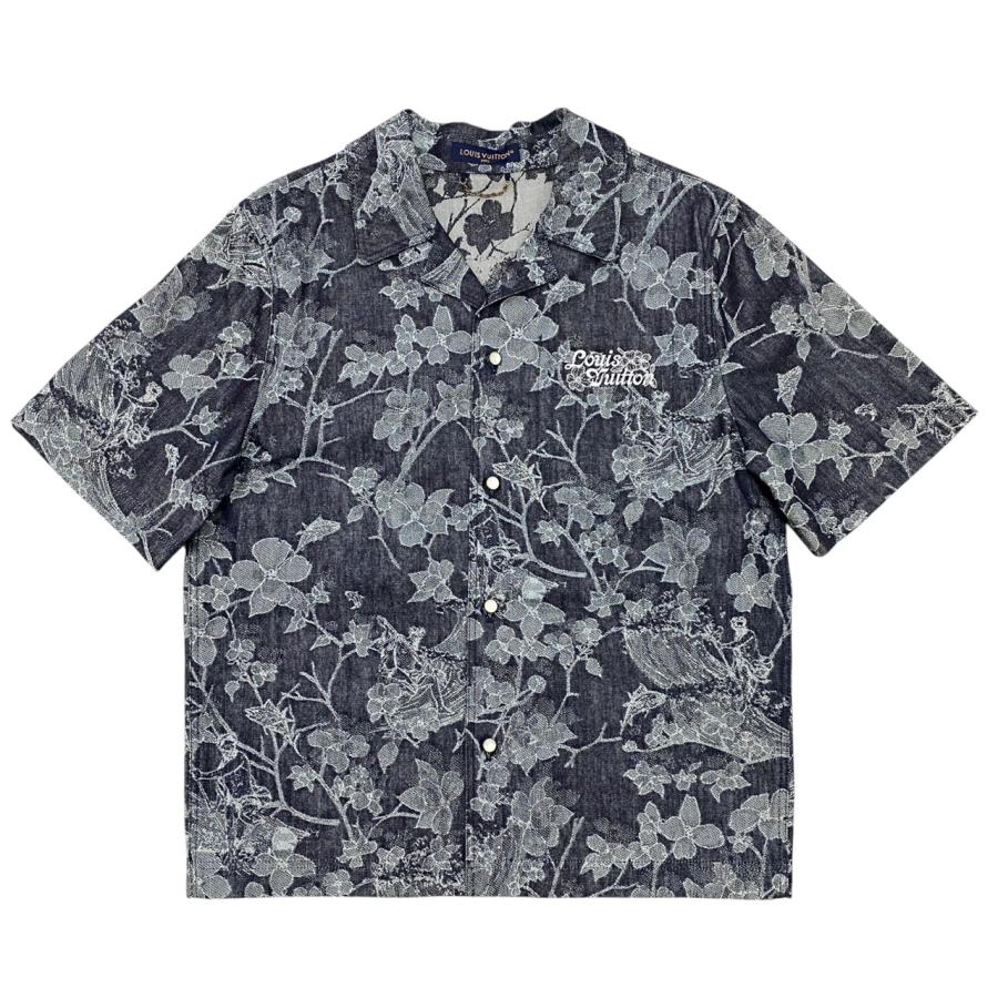 LOUIS VUITTON（ルイ・ヴィトン） 半袖シャツ ロゴ刺繍フラワー総柄