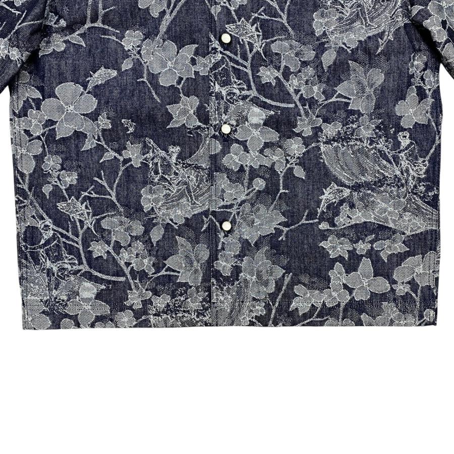 LOUIS VUITTON（ルイ・ヴィトン） 半袖シャツ ロゴ刺繍フラワー総柄