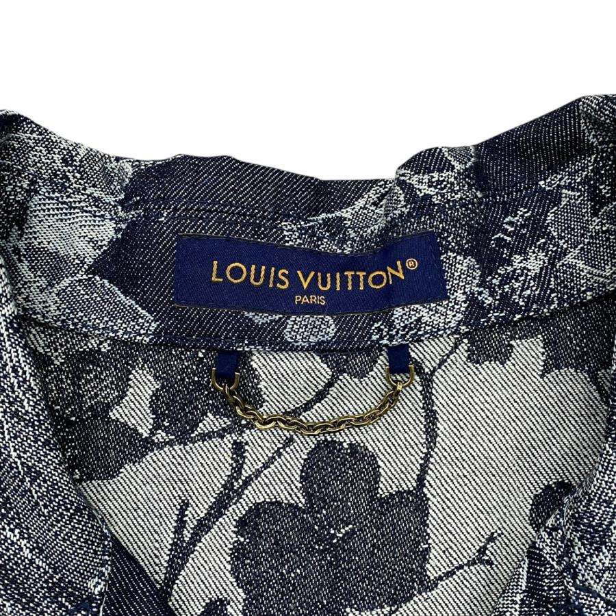 LOUIS VUITTON（ルイ・ヴィトン） 半袖シャツ ロゴ刺繍フラワー総柄