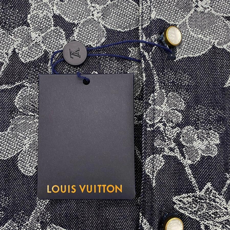 LOUIS VUITTON（ルイ・ヴィトン） 半袖シャツ ロゴ刺繍フラワー総柄