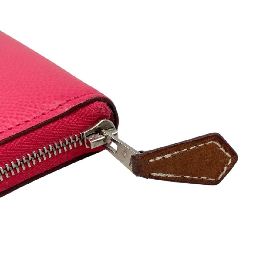 美品 エルメス アザップ ロング シルクイン X刻印 ピンク系 長財布 エルメス アザップ ロング シルクイン X刻印 ピンク系 長財布 HERMES