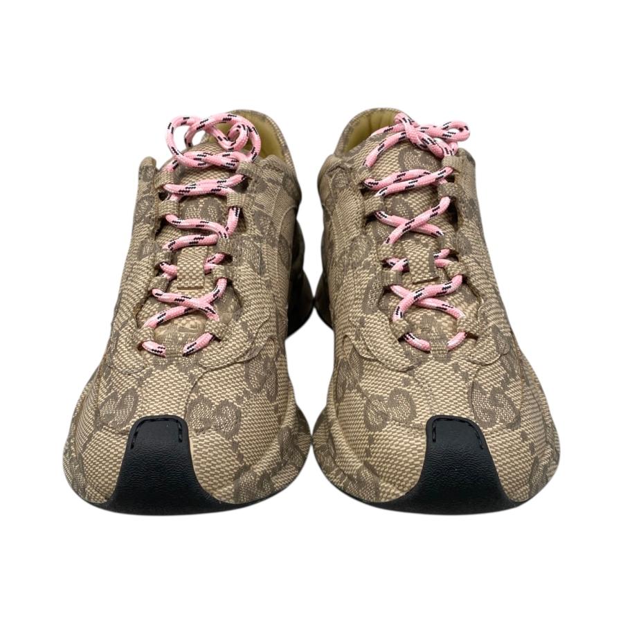 GUCCI（グッチ） スニーカー RUN GGロゴ 725612 34 1/2サイズ ブラウン