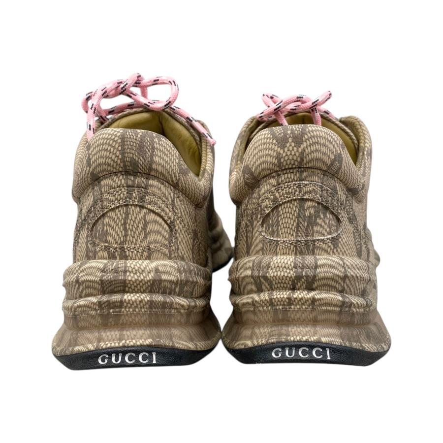 GUCCI（グッチ） スニーカー RUN GGロゴ 725612 34 1/2サイズ ブラウン