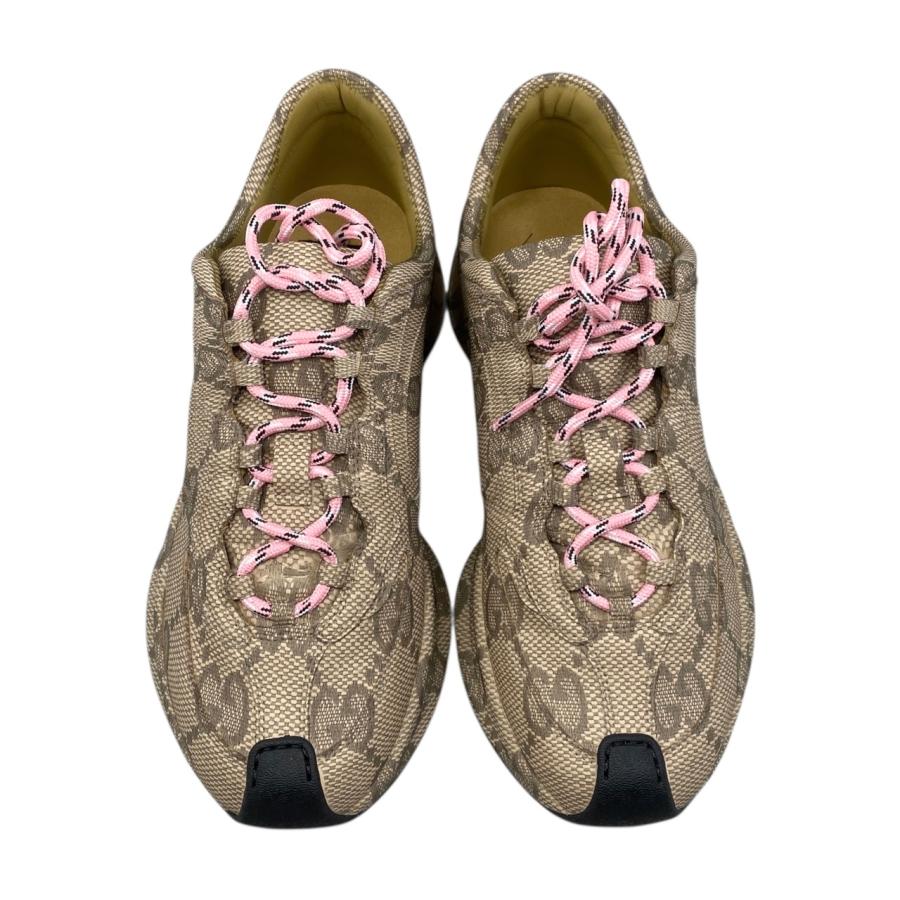 GUCCI（グッチ） スニーカー RUN GGロゴ 725612 34 1/2サイズ ブラウン
