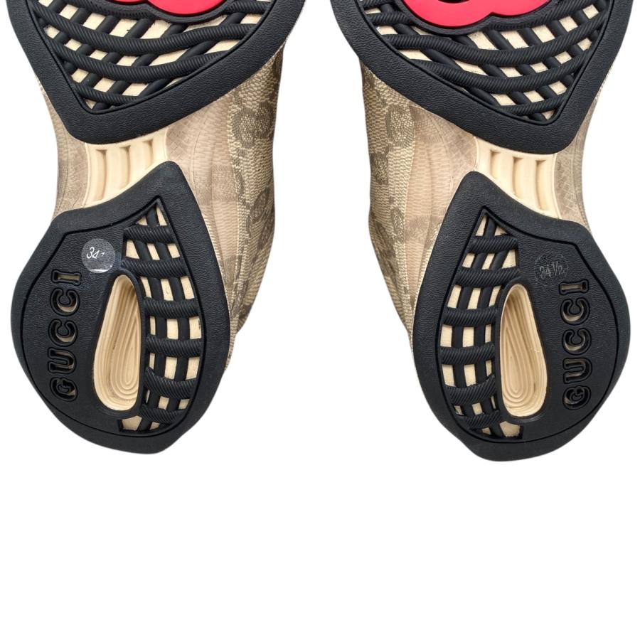 GUCCI（グッチ） スニーカー RUN GGロゴ 725612 34 1/2サイズ ブラウン