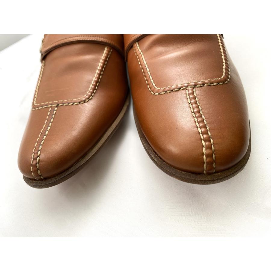 HERMES エルメス ローファー ブラウン 革靴 シューズ 茶色 HERMES エルメス ローファー ブラウン 革靴 シューズ 茶色