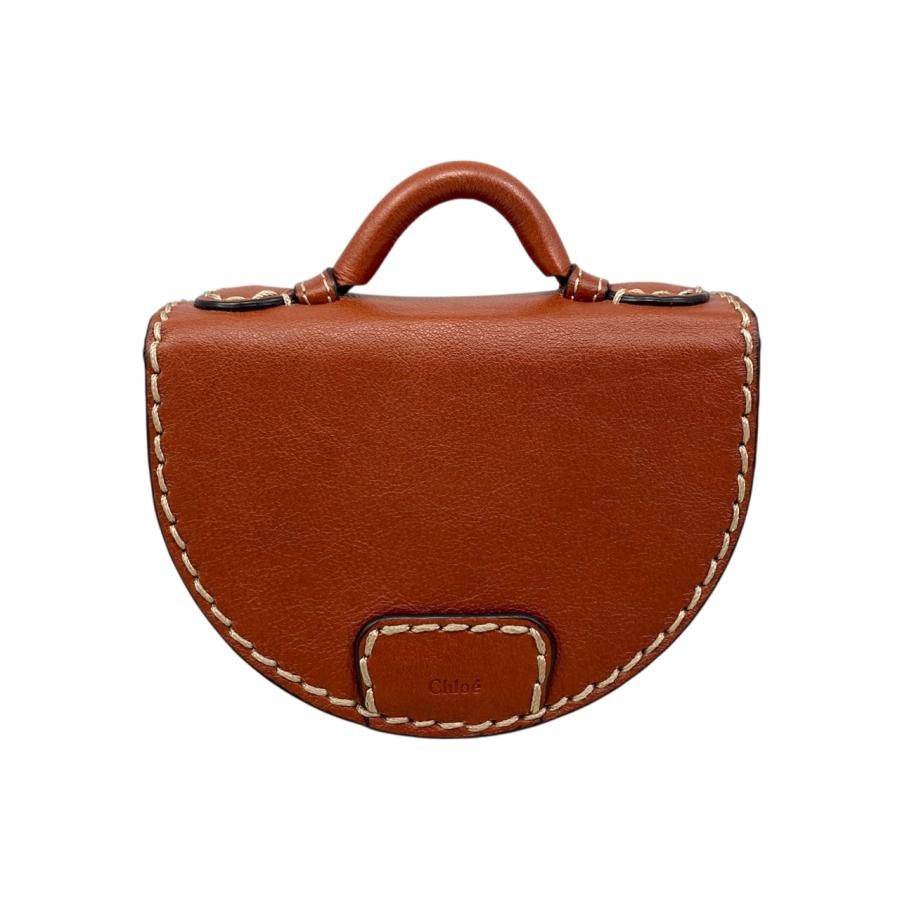 Chloe クロエ レザーショルダーバッグ Chloe（クロエ） ショルダーバッグ エディス ナノ サドルバッグ