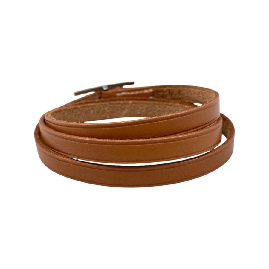 HERMES（エルメス） ブレスレット アピIII □刻印 ゴールド ブラウン