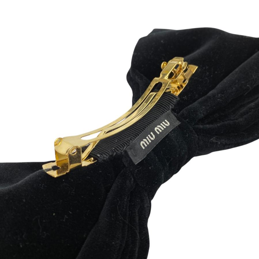 miu miu バレッタ ヘアピン ブラック 楽天市場】ミュウミュウ miu miu ヘアクリップ バレッタ ブラック