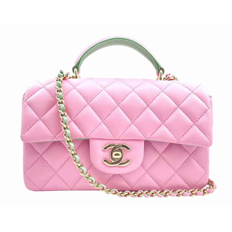 CHANEL シャネル ASトップハンドル ミニ フラップ バッグ