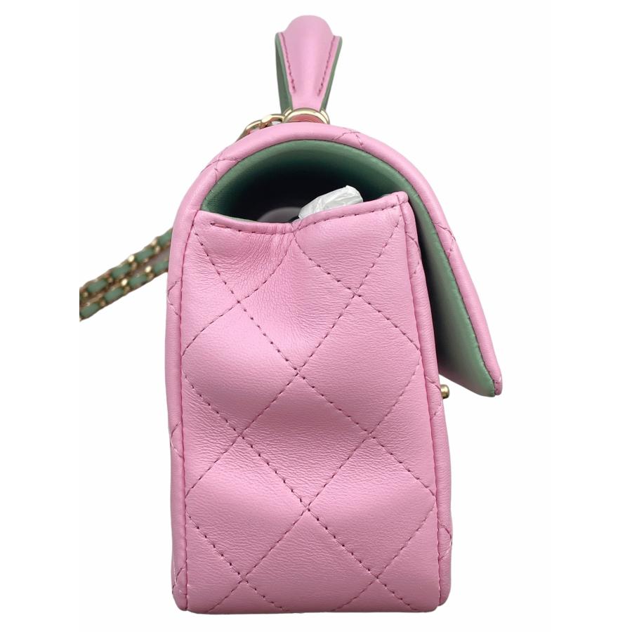 CHANEL シャネル ショルダーバッグ トップハンドル ミニフラップバッグ