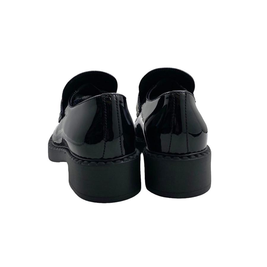 PRADA プラダ ローファー チョコレート パテントレザー ブラック PRADA プラダ ローファー チョコレート パテントレザー ブラック