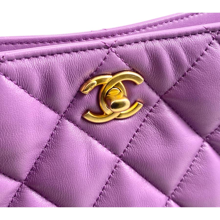 CHANEL（シャネル） AS3223 スモールホーボーバッグ ランダムプレート