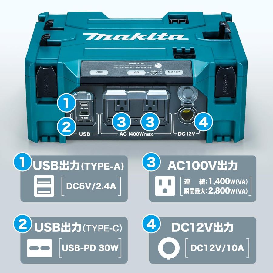 マキタ（makita） ポータブル電源用 DCACインバータ BAC01 本体のみ