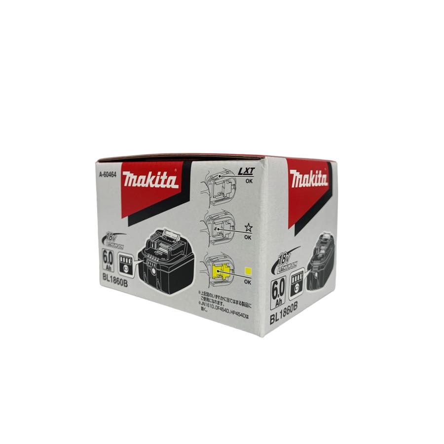 マキタ（makita） バッテリー 18V 純正 BL1860B 6.0Ah 箱付き リチウム