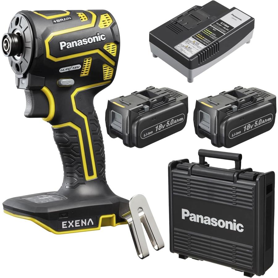 Panasonic パナソニック インパクトドライバー EXENA 18V 5.0Ah電池 