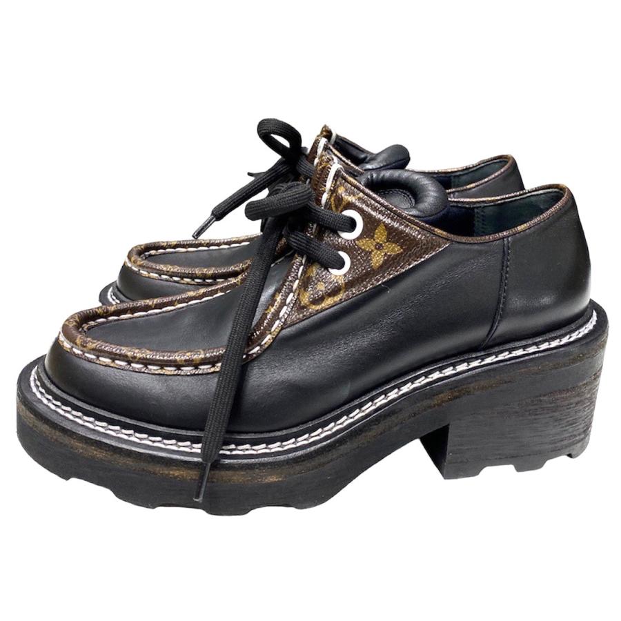 LOUIS VUITTON ルイヴィトン ボブールラインダービー ローファー