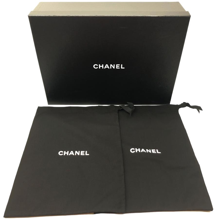 CHANEL シャネル ニットロングブーツ 37サイズ ブラック ゴールド金具