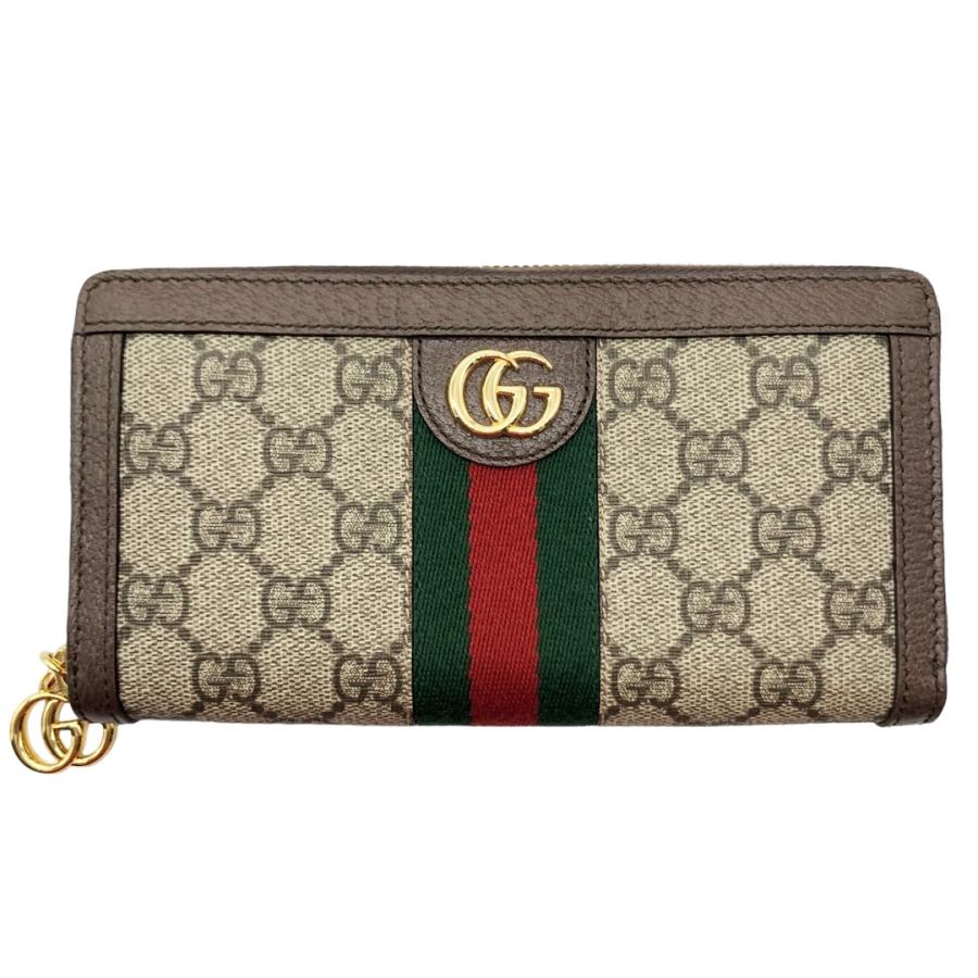 GUCCI グッチ GGスプリーム オフィディア ラウンドファスナー 長財布 GUCCI（グッチ） 長財布 オフィディア GG ジップアラウンド ウォレット