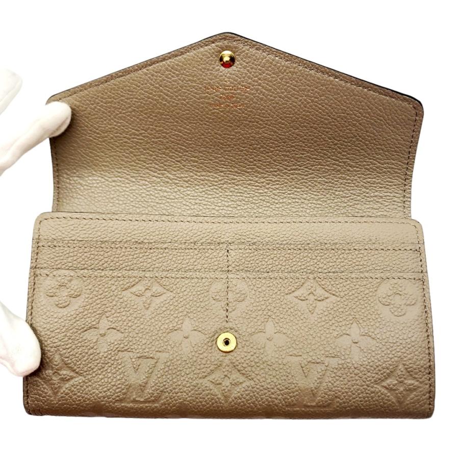 ルイヴィトン ポルトフォイユ サラ フザン 二つ折り財布 モノグラム ベージュ LV ポルトフォイユ サラ モノグラム ジャイアント 二つ折り 長財布