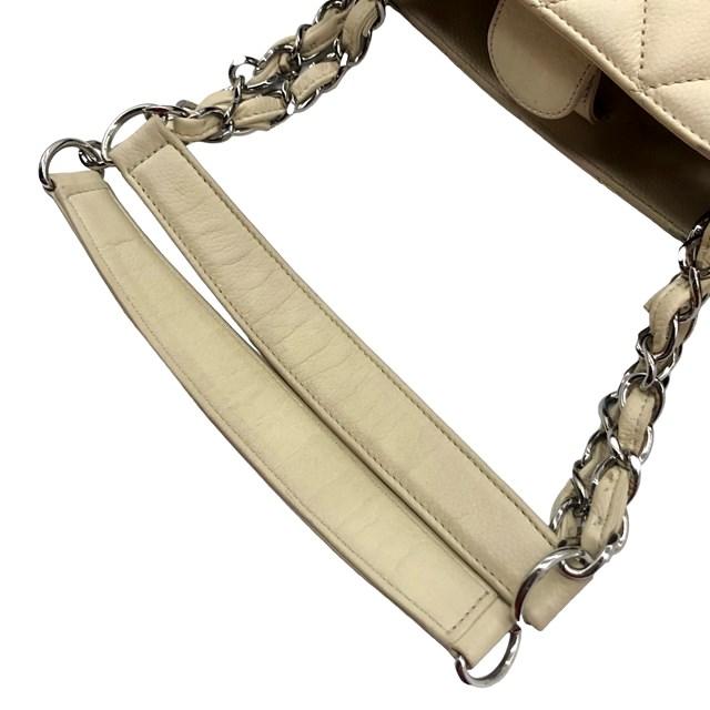 極美品　シャネル　キャビアスキン　マトラッセ　ハンドバッグ　シルバー　4838 楽天市場】chanel シルバー バッグ キャビアスキンの通販