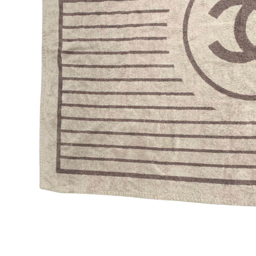 CHANEL シャネル バスタオル ブランケット ココマーク ボーダー