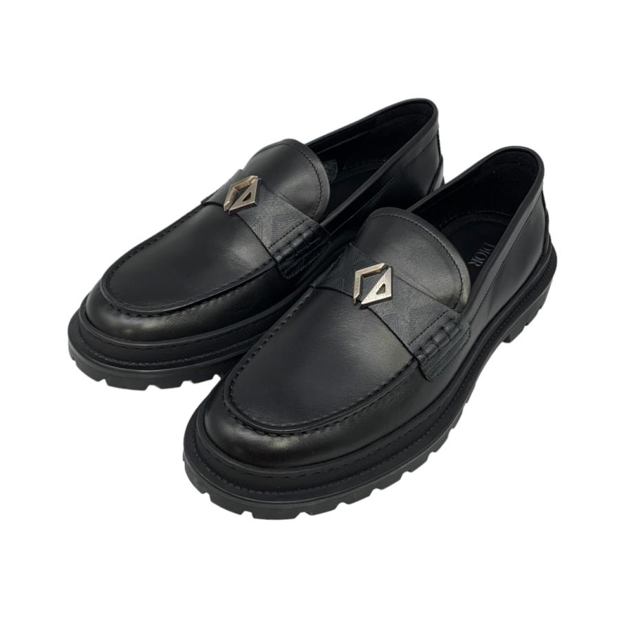 Christian Dior クリスチャンディオール ローファー レザー 3LO126ZSC