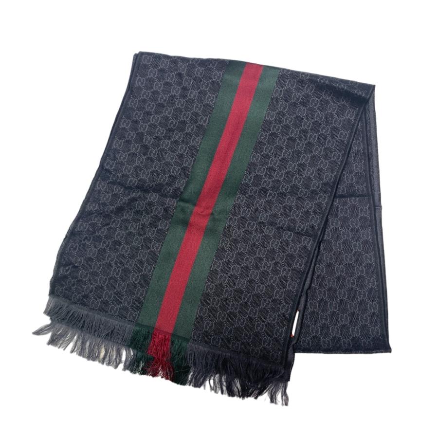 GUCCI グッチ マフラー シェリーライン ウール シルク 147351 GG GUCCI グッチ マフラー シェリーライン ウール シルク 147351 GG