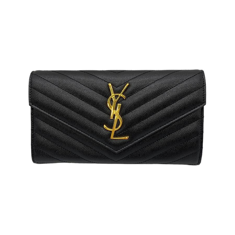 SAINT LAURENT サンローラン 2つ折り財布 ラージフラップウォレット