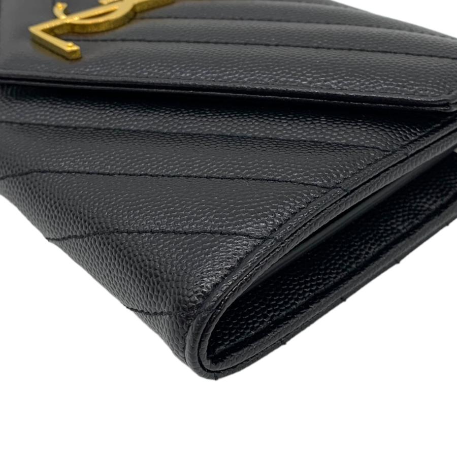 SAINT LAURENT サンローラン 2つ折り財布 ラージフラップウォレット
