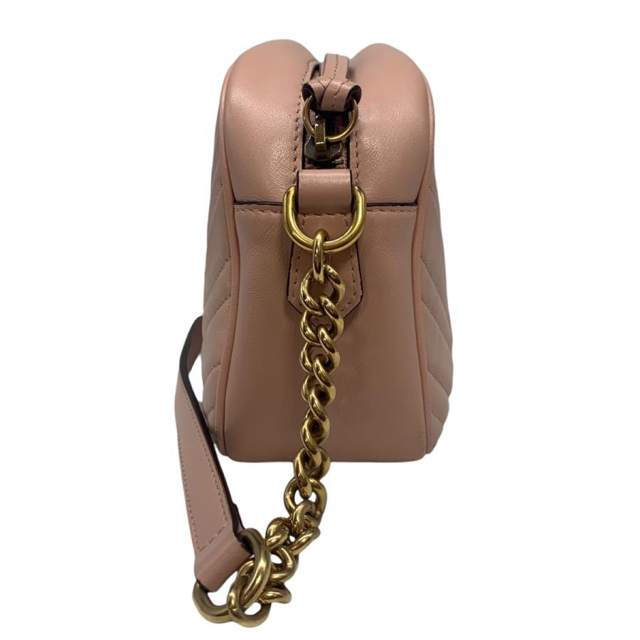 （美品）グッチ GUCCI GGマーモント キルティング スモール ショルダー バッグ 斜め掛け ブラック 447632 ゴールド金具 8081 GG Marmont グッチ GUCCI GGマーモント キルティング スモール