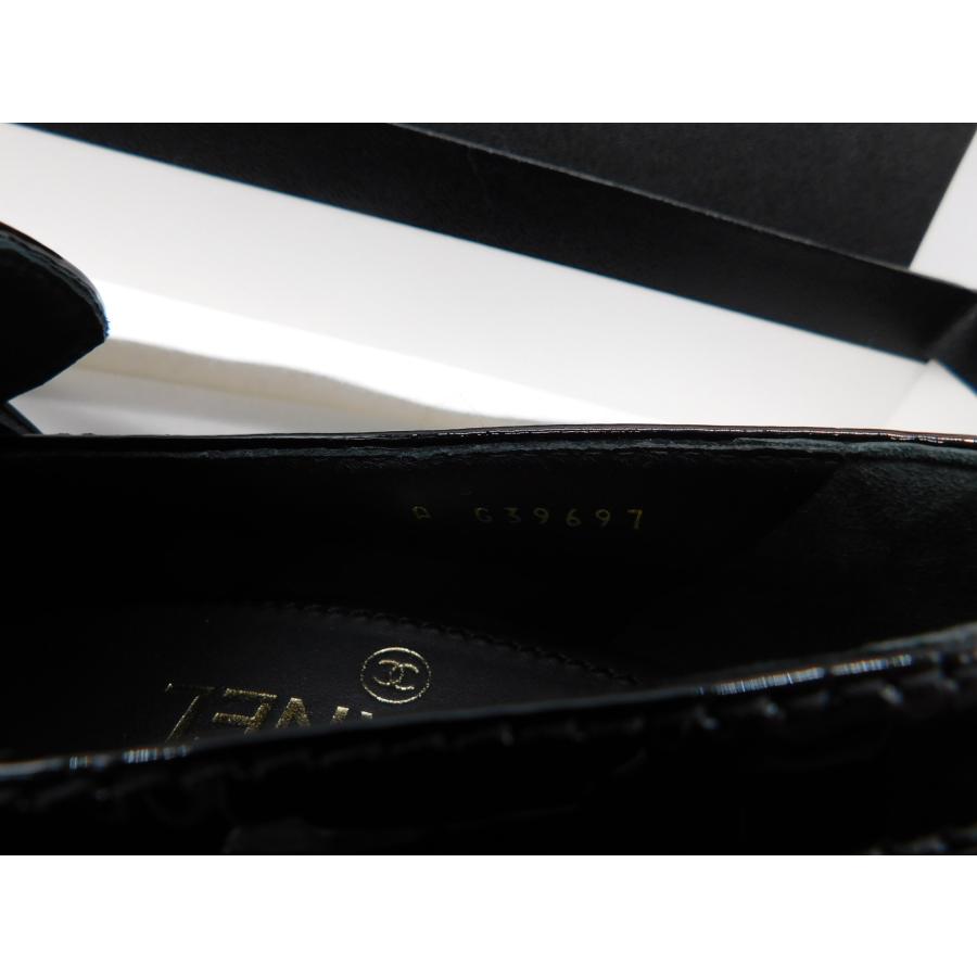CHANEL シャネル ハートバックル ローファー シューズ 靴 ブラック