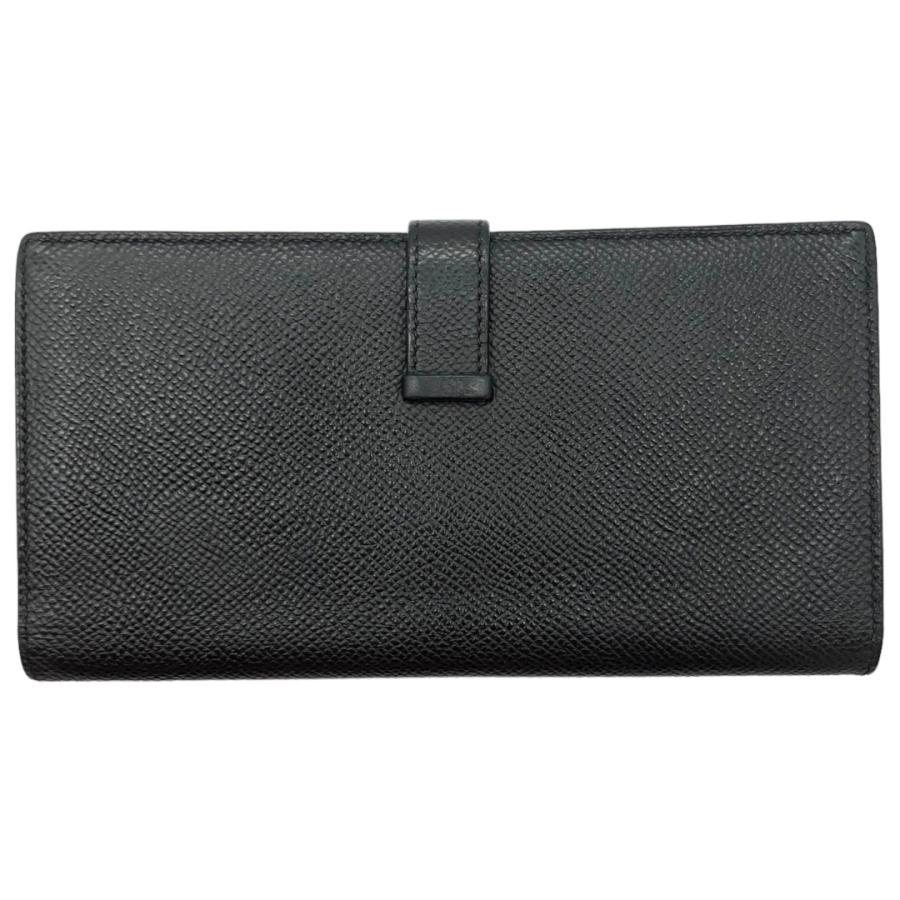 HERMES エルメス 2つ折り長財布 ベアンスフレ Z刻印 ブラック