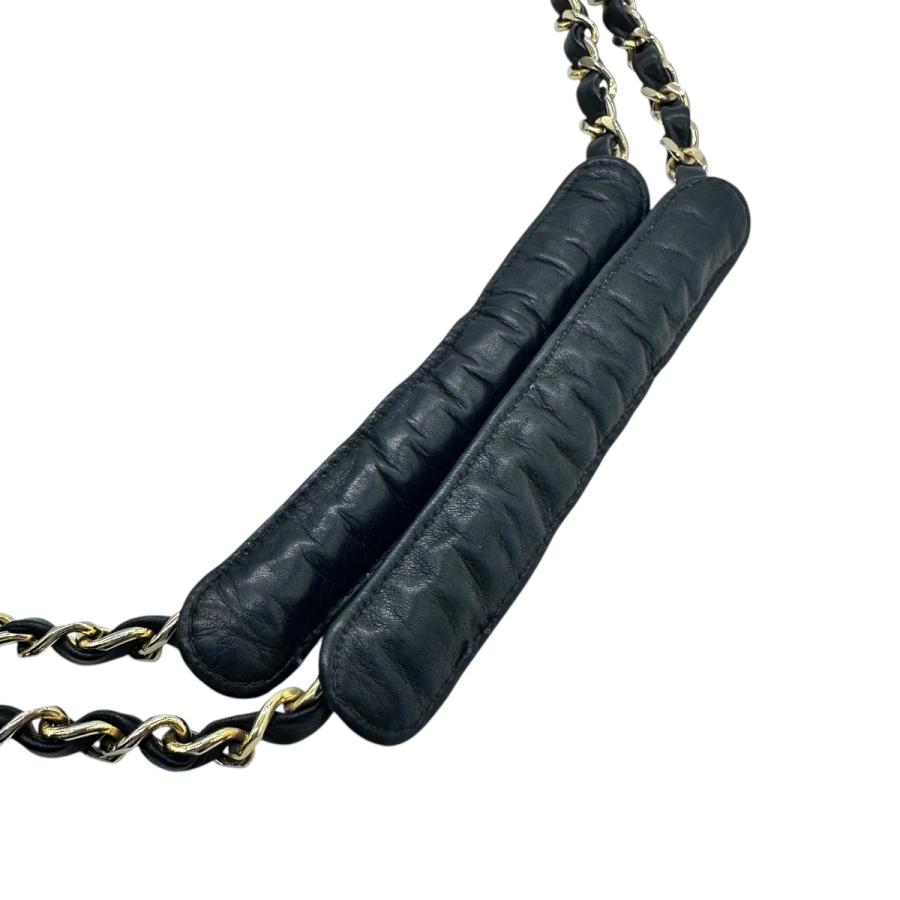 CHANEL（シャネル） マトラッセ チェーン ショルダーバッグ ブラック