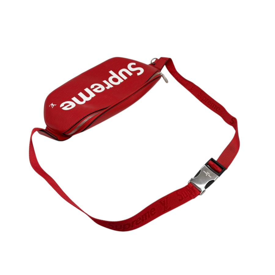 【ルイヴィトン × シュプリーム】エピ バムバッグM53418レッドボディバッグ ルイヴィトンバムバッグ シュプリーム コラボ 14127 赤/白 ユニ