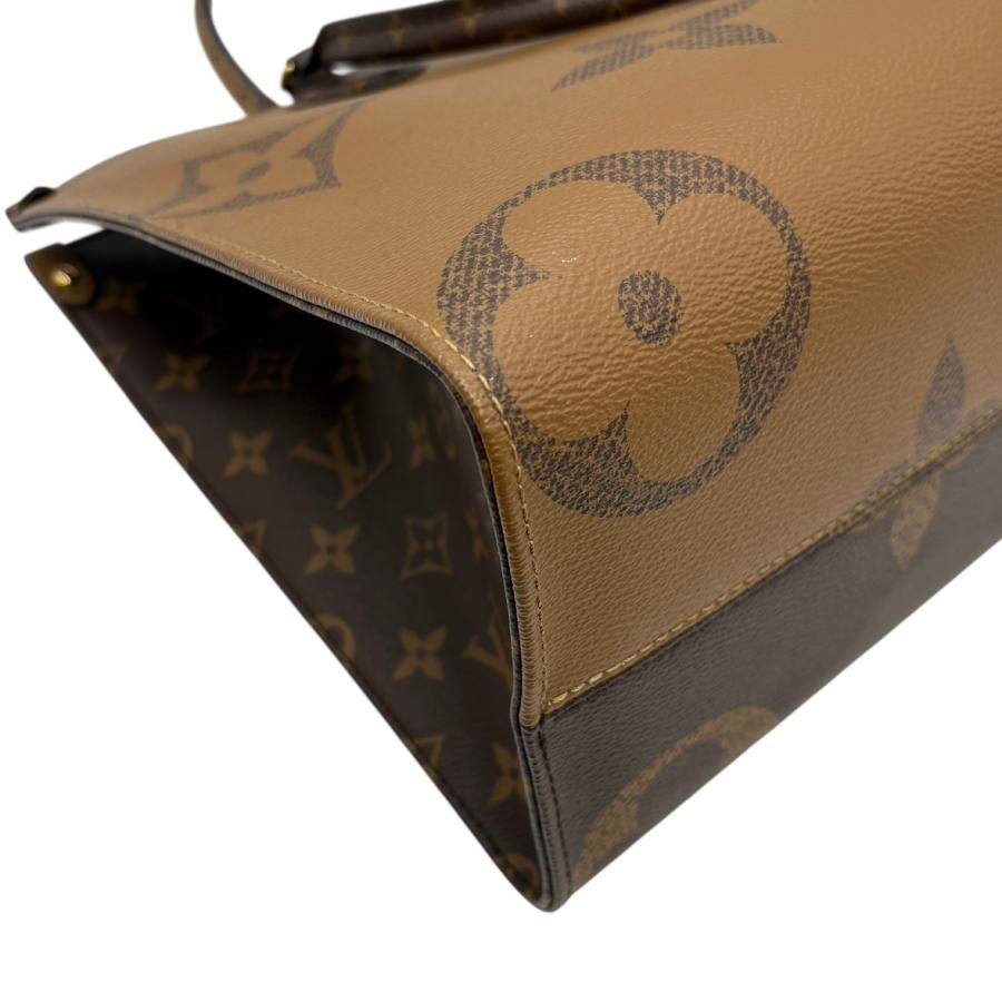 レデイーズ　トートショルダーバッグ　M45321 Louis Vuitton M45321 On the Go MM Monogram Giant Tote Bag Reverse