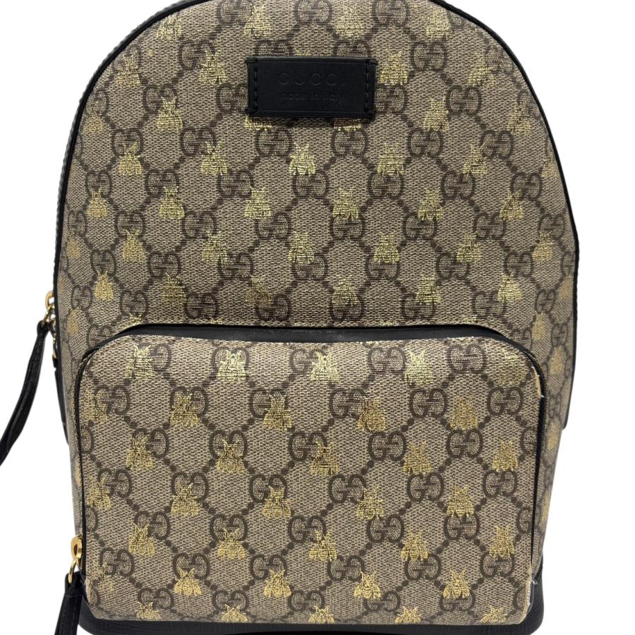 GUCCI GGパターン 小型リュック　バックパック　ミニ スプリーム　蜂 GUCCI（グッチ） バックパック 427042 GGスプリーム ビー 蜂 リュック