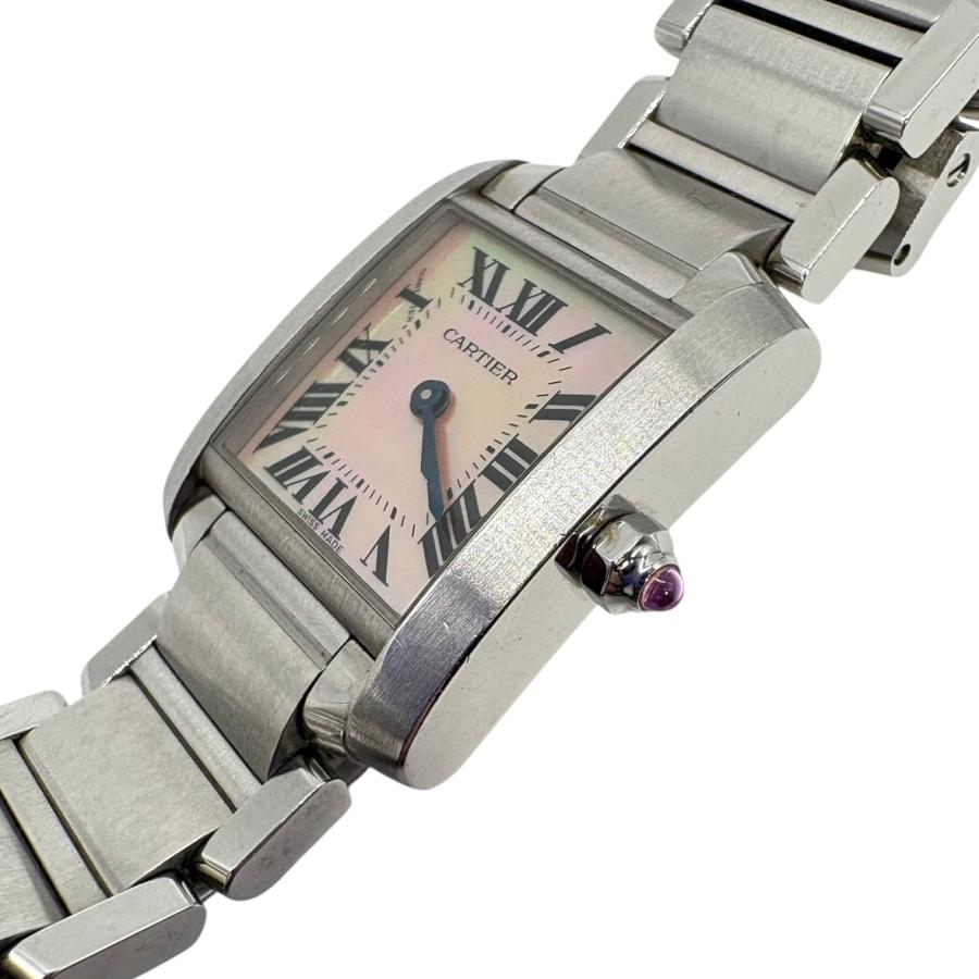 TANK（Cartier） カルティエ タンク フラセーズ SM W51028Q3 SS ピンク