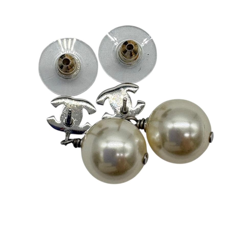 CHANEL（シャネル） ピアス ココマーク CC ラインストーン パール